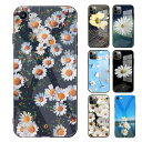 iPhoneSE3 第3世代 iPhoneSE2 第2世代 背面ケース ケース カバー フルカバー 高級 レトロ ガラス ソフト シリコンケース フラワー 花 ...