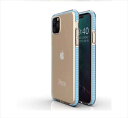 iPhone13 (6.1inch) 背面タイプ ケース カバー ソフトケース クリアケース シンプル フレームカラー 二重構造 耐衝撃 マイクロドット加工 枠 フチ ミントグリーン