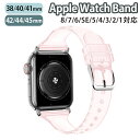 楽天ZAKKA-TOWNapplewatch series 9/8/7/6/SE/5/4/3/2/1 （38mm/40mm/41mm/42mm/44mm/45mm） 対応 バンド ベルト スライド式 シリコン ラメ クリア スリム 薄型 シンプル キラキラ 可愛い ピンク w039-