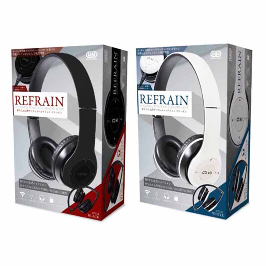 折りたたみ式 ワイヤレスヘッドフォン リフレイン ヘッドフォン ワイヤレスヘッドホン 無線 有線 コン..