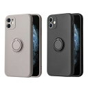 iPhone 14/14Pro/14Plus/14ProMax 対応 ケース カバー 背面タイプ ホールドリング マット くすみカラー カラフル シンプル カラフル カラーバリエーション おしゃれ おしゃれ グレー ブラック