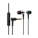 エレコム ステレオヘッドホン(マイク付)/カナル/ハイレゾ対応/10.0mmドライバ/RH1000/ブラック EHP-RH1000MBK (メーカー直送)