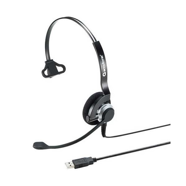 サンワサプライUSBヘッドセット MM-HSU07BK 1個(メーカー直送)