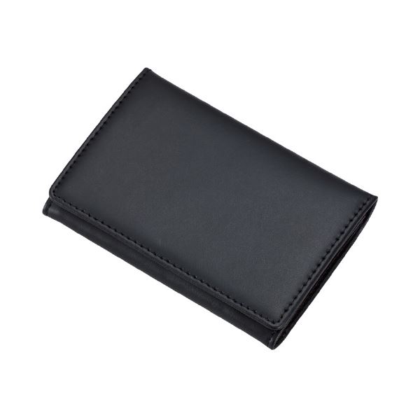 レイメイ藤井 ジョッター式名刺入 GLN1055B 革製ブラック (メーカー直送)