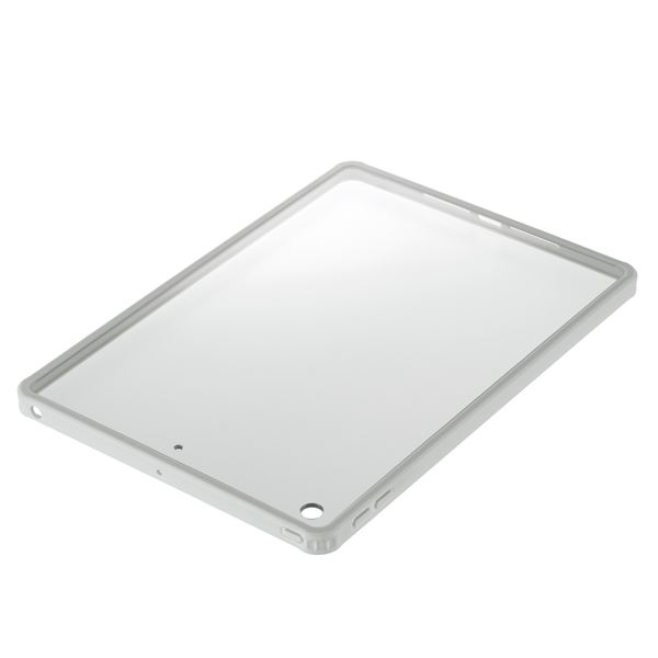 Digio2 iPad 10.2インチ用 衝撃吸収背面ケース TBC-IP1903GY グレー (メーカー直送)