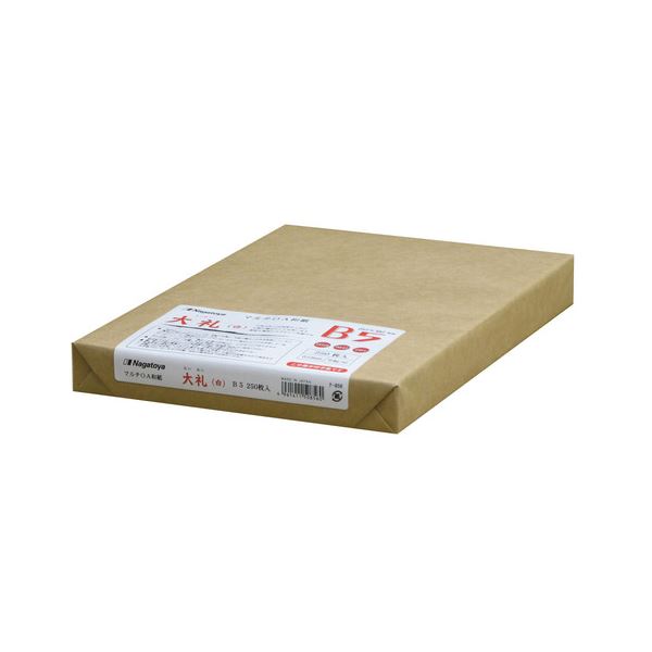 (まとめ) 長門屋商店 マルチOA和紙 大礼 白 B5 ナ-856 1冊(250枚) 【×5セット】 (メーカー直送)