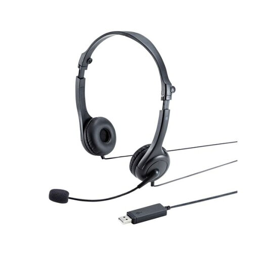 サンワサプライ USBヘッドセット MM-HSU18BK (メーカー直送) サンワサプライ USBヘッドセット MM-HSU18BK (メーカー直送)