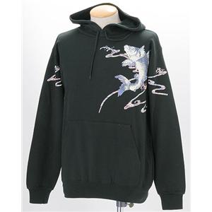 驚愕の10柄！まっちゃん愛用ブランド 語れる立体和柄パーカー　青い登鯉　S (メーカー直送)