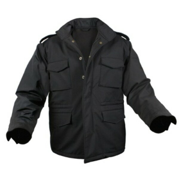 ROTHCO ロスコ ソフトシェル タクティカル M65 フィールド ジャケット S ブラック ミリタリーウェア 軍モノ アウター (メーカー直送)