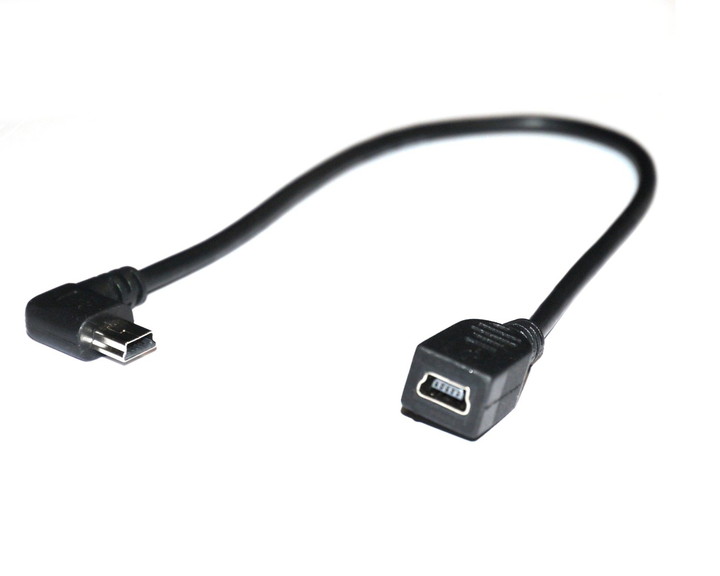 (USB延長ケーブル) ［ZAZ］ miniUSB 20センチ 延長ケーブル(右向きL型) …