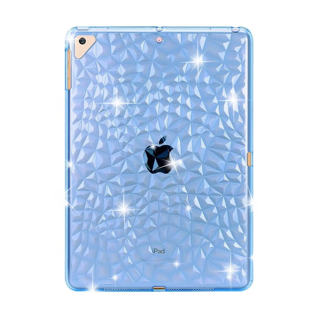 半額！ iPadケース ダイヤカットデザイン 背面カバー ソフトケース 透明 色付き iPadPro iPadAir iPadmini iPad 第8世代 第7世代 第6世代 第5世代 第4世代 第3世代 第2世代 2020 2019 2018 2017 2016 2015 2014 12.9/11/10.9/10.5/10.2/9.7/7.9インチ