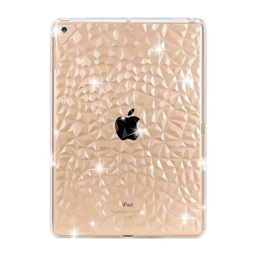 半額！ iPadケース ダイヤカットデザイン 背面カバー ソフトケース 透明 色付き iPadPro iPadAir iPadmini iPad 第8世代 第7世代 第6世代 第5世代 第4世代 第3世代 第2世代 2020 2019 2018 2017 2016 2015 2014 12.9/11/10.9/10.5/10.2/9.7/7.9インチ