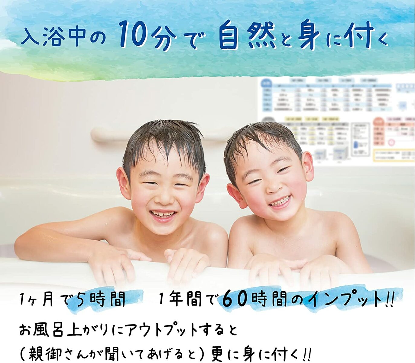 お風呂ポスター【単位の計算表】算数A2(60times;42cm)見やすくてわかりやすい日本製防水ポスター学習お風呂おふろぽすたーギフトプレゼント計算単位おすすめおしゃれ知育おふろポスター