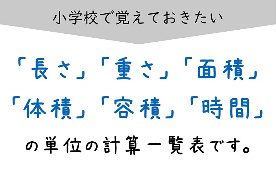 お風呂ポスター【単位の計算表】算数A2(60times;42cm)見やすくてわかりやすい日本製防水ポスター学習お風呂おふろぽすたーギフトプレゼント計算単位おすすめおしゃれ知育おふろポスター