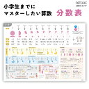 小学生までにマスターしたい 算数 （分数の種類と計算） お風呂ポスター 中学受験 ノートライフ 防水