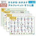 お風呂ポスター 【 いぬ ねこ うさぎ デザイン すうじ ひらがな カタカナ アルファベット(ABC)セット】 A2 (60×42cm) 学習ポスター 日本地図...