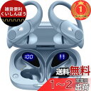 【楽天ランキング1位獲得】イヤホン bluetooth 耳掛け式イヤホン ワイヤレスイヤホン bluetooth イヤホン 最大40時間再生 ブルートゥースイヤホン Hi-Fi音質 AAC対応 LEDディスプレイ 物理ボタン(2)