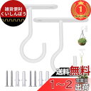 【楽天ランキング1位獲得】5WYOUKE 天井 フック 吊り下げ金具 J字 吊りフック 耐荷重約15kg 長さ6.4cm 石膏ボード 壁掛け ピンフック 穴が目...