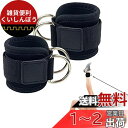fogman アンクルバンド 足首 トレーニング ウェイト フィットネス キックバック 2個セット (ブラック)