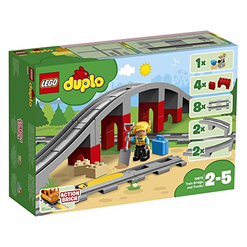 レゴ(LEGO)デュプロ あそびが広がる! 鉄道橋とレールセット 10872 おもちゃ ブロック プレゼント幼児 赤ちゃん 電車 でんしゃ 男の子 女の子 2歳~5歳