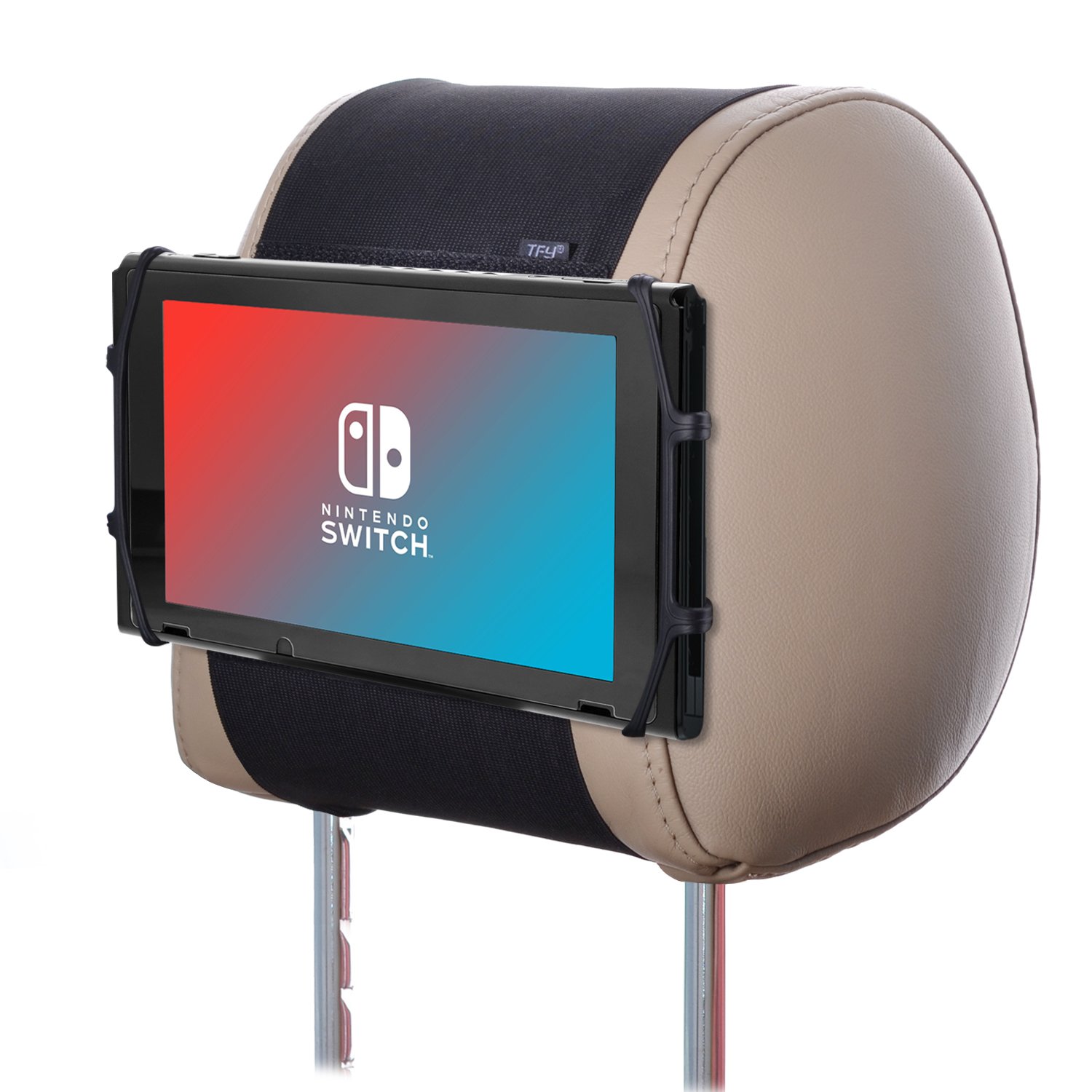 TFY 車用ヘッドレストゲーム機ホルダー シリカゲルホルダー マウント－ Nintendo Switchゲーム機専用ホルダー