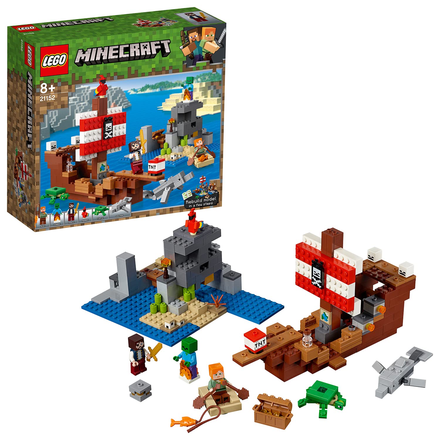 レゴ LEGO マインクラフト 海賊船の冒険 21152 ブロック おもちゃ 男の子