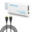 INVAVO Wii To HDMI Ѵץ(1.5M HDMI³֥뤬°ޤ) WiiHDMI С480p/720p/1080pѴ 3.5mmǥ-HDMI³Wii1080pѴ-wii hdmiѴץ