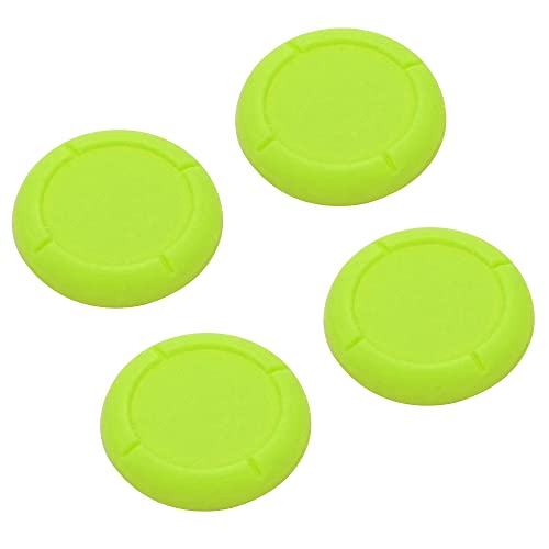 オーディオファン Switch Joy-Con用 アナログジョイスティック キャップ カバー4点セット 黄緑色
