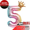 【LEISURE CLUB】誕生日 数字バルーン 数字5 32インチ レインボー 風船 セット バースデー パーティー バースデー デコレーション セット きらきら風船 パーティー お祝い ブルー 結婚式 記念日 お祝い 誕生日 飾り付け (レインボー, 5)