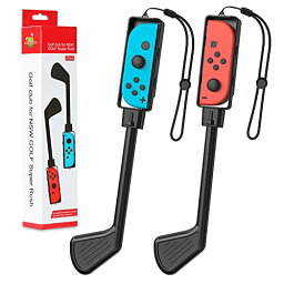 Switch マリオゴルフ ゴルフロッド ATiC マリオゴルフ スーパーラッシュ 専用 ジョイコン用 ハンドルグリップ Switch Joy-Con MarioGolf SuperRush 対応 ニンテンドー Switch/Switch OLED ブラックペア ブラック