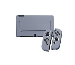 SHEAWA Switch OLED 有機ELモデル用ケース 保護ケース カバー かわいい TPU 耐衝撃 アクセサリー (スカイグレー)