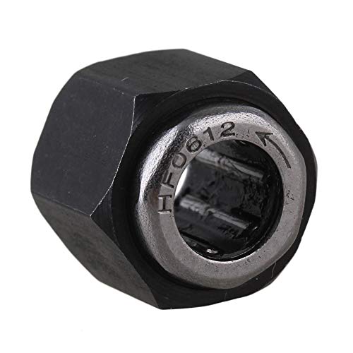Mxfans ブラック アルミニウム合金 アップグレードパーツ 12mm ワンウェイベアリング HSP対応 RC1:10 モデルカーのため T10045