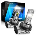 NOVSIGHT led ヘッドライト h8/h9/h11/h16 爆光 小型 20000lm(10000lm*2) 90w(45w*2) 6500k DC 12v-18v 車/バイク用 ハロゲンと1:1 車検対応 12v車対応 IP68 簡単に取り付け 販売者2年保証 2個セット