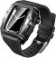 HUALIMEI ѥ֥ Apple Watch Х 44mm 45mm դ  iWatch Series 7/6/5/4/SEб 45/44mm ɻ Ѿ׷ ѵ 饹  إӡ ǥ塼ƥ ᥿  ȥå   ݸ С (44/45mm, ֥å)