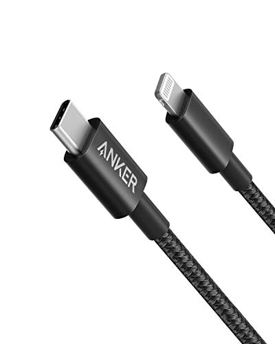 Anker 高耐久ナイロン USB-C & ライトニングケーブル MFi認証 USB PD対応 iPhone 14 / 13 / 12 / SE(第3世代) 各種対応 (1.0m ブラック)