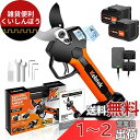【2023年アップグレード、引金連動機能】Kebtek 充電式剪定バサミ 18V コードレス 電動剪定ばさみ テフロン非粘着性コーディング刃 切れ味良い&植木を健康に保つ 電動はさみ 剪定 2000mAh大容量電池2個付属 日本語取扱説明書付き PSEあんぜん認証取得済み ブラシレスモー