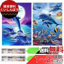 サムコス ダイヤモンドアート キット ダイヤモンドの絵画 2個セット きれい 全面貼り付け ダイヤモンドアート 5D 初心者 大人の子供 DIY 手芸キット 家の壁の装飾 ((イルカ頭1))(3)
