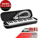 鍵盤ハーモニカ メロディピアノ 32鍵 ピアニカ メロディオン ホース+唄口セット 小学生 軽量 ABS樹脂 通学に優しいセミハードケース【お名前&音符シール付...