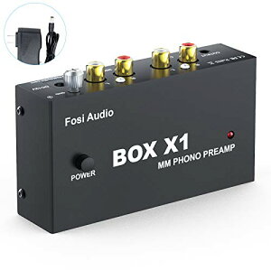 Fosi Audio BOX X1 ե ץꥢ MM ݡ֥إåɥե󥢥 Ķѥȥߥ˥ƥ쥪 Phono 3.5MMإåɥեRCA ߲쥳ɥץ졼䡼 ơ֥ DC12VŸץդ