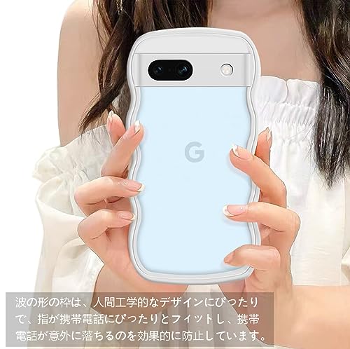 透明 Google Pixel 7A ケース クリア 薄型 軽量 耐衝撃 ピクセル 7a カバー 滑り止め スマホケース TPU おしゃれ 人気 落下防止 全面保護 ワイヤレス充電対応 (ホワイト) 2