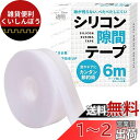 すきまのDIY【ドアの防音 防虫に!シリコン隙間テープ】すきま 窓 断熱材 DIYアドバイザー監修 6m (透明)