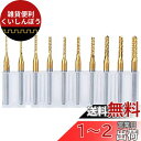 Bestgle 10ピース0.8mm-3.175mmエンドミル 彫刻ビット超硬バータングステンバー リューター ビット チタン・コート・カーバイド ドリル カッ...