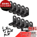 LUCKYBEE 10個 セット アングルブラケット 25mm 棚受け ステンレス L字 転倒防止 補強 金具 ネジ付き 厚さ2mm 黒 (25*25*2mm)