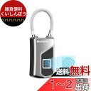 Blumway スマート指紋認証南京錠 タッチロック ステンレス合金製 USB充電式 複数人共有 指紋10種類登録可能 国際防水/防霧/防塵仕様 盗難防止、ハウスドア、スーツケース、バックパック、ジム、自転車、オフィス必需品 (シルバー)