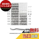 DFsucces 小ネジキット ステンレス 小型ねじ 平ワッシャー パーツ 修理 補修 キット メガネ修理 腕時計修理 玩具 コンピュータ ネジの交換用 100...