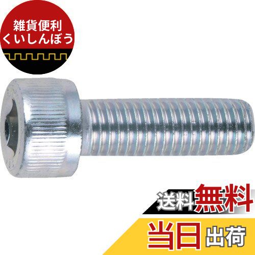 TRUSCO(トラスコ) 六角穴付ボルト三価 白 全ネジ サイズM8X10 11本入 B7300810