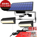 Aokyoung 分離型2灯LEDソーラーライト 屋外 LED センサーライト ソーラーパワードコリドーウォールライト 5500mAh超大電池容量 延長コード3m*4本 太陽光パネル充電 自動点灯/消灯 電気代不要 分離式 高輝度 LED 防水 防犯 室外/室内兼用 取付簡単 (暖色)