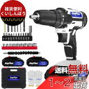 DayPlus 電動ドライバー 初心者向け 21Vドリルドライバー 充電式 最大45N・m 25+1段階トルク調節 ネジ締め 穴あけ DIY家具組み立 コンパク...