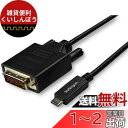 StarTech.com USB Type-C - DVI 変換ケーブル/3m/USB-C - DVI-D ビデオ変換/1080p/タイプC - DVIシングルリンク 映像コンバータ/Thunderbolt 3 互換/ノートPCをDVIディスプレイに接続 CDP2DVI3MBNL