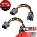 Cable Matters 6ピン PCIe 8ピン PCIe 変換電源ケーブル 2本セット 10cm ビデオグラフィックカードに対応